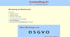 Desktop Screenshot of controlling21.de